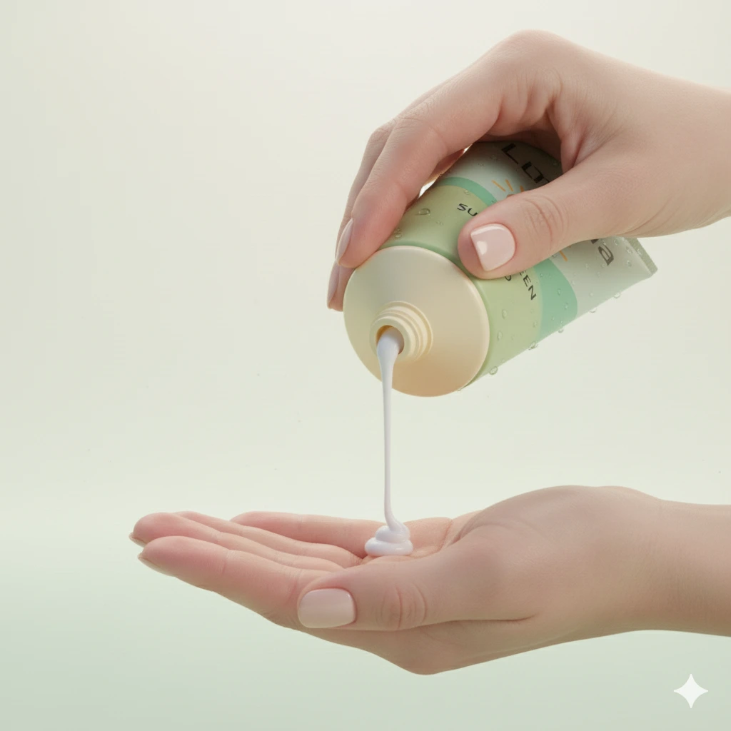 Tekstur Lotion Lumina Sunscreen